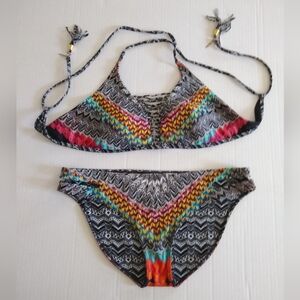 Colorful Boho Dakota Print Bikini Set by Jessica Simpson